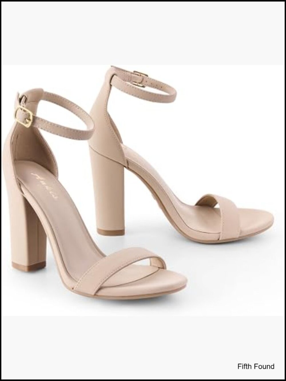 Chunky Heel Pearl Sandals 4 Inch Block Heel Open Toe Ankle Strap Wedding Party